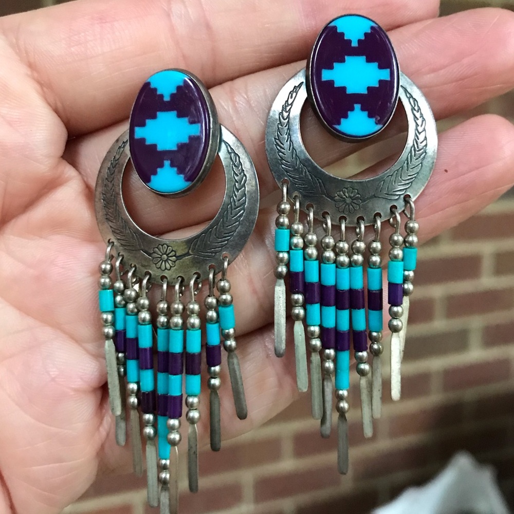 QT Navajo Earrings Native American